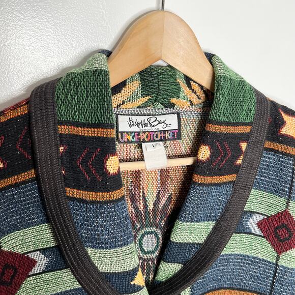 Vintage Its In The Bag Tapistry Jacket Womens Southwest Cropped Western Flower - Picture 4 of 8